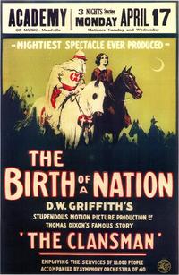 D.W. Griffith Birth of a Nation Movie Poster