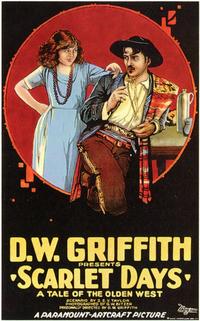 D.W. Griffith Scarlet Days Movie Poster