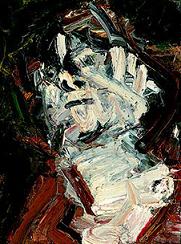 Frank Auerbach Head of J. Y. M., 1978, Oil on canvas, 61 x 66 cm, Museo Thyssen-Bornemisza, Madrid