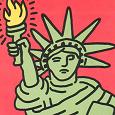 Keith Haring - Statue of Liberty, 1986