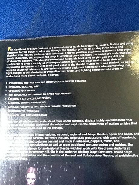 Handbook of Stage Costume Book