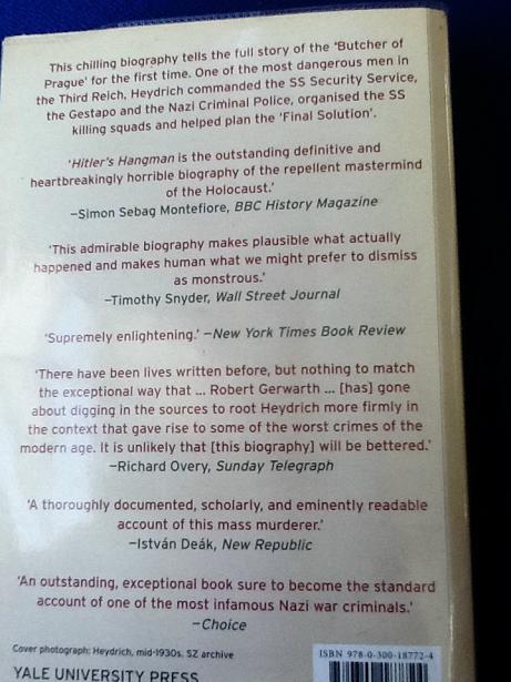 Hitlers Hangman The Life of Heydrich Book