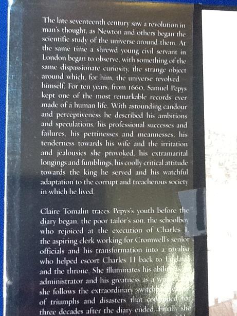Samuel Pepys Unequalled Self Book