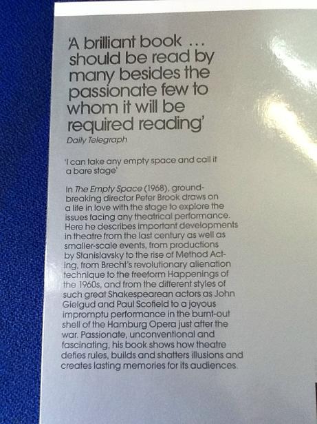 Peter Brook The Empty Space Book