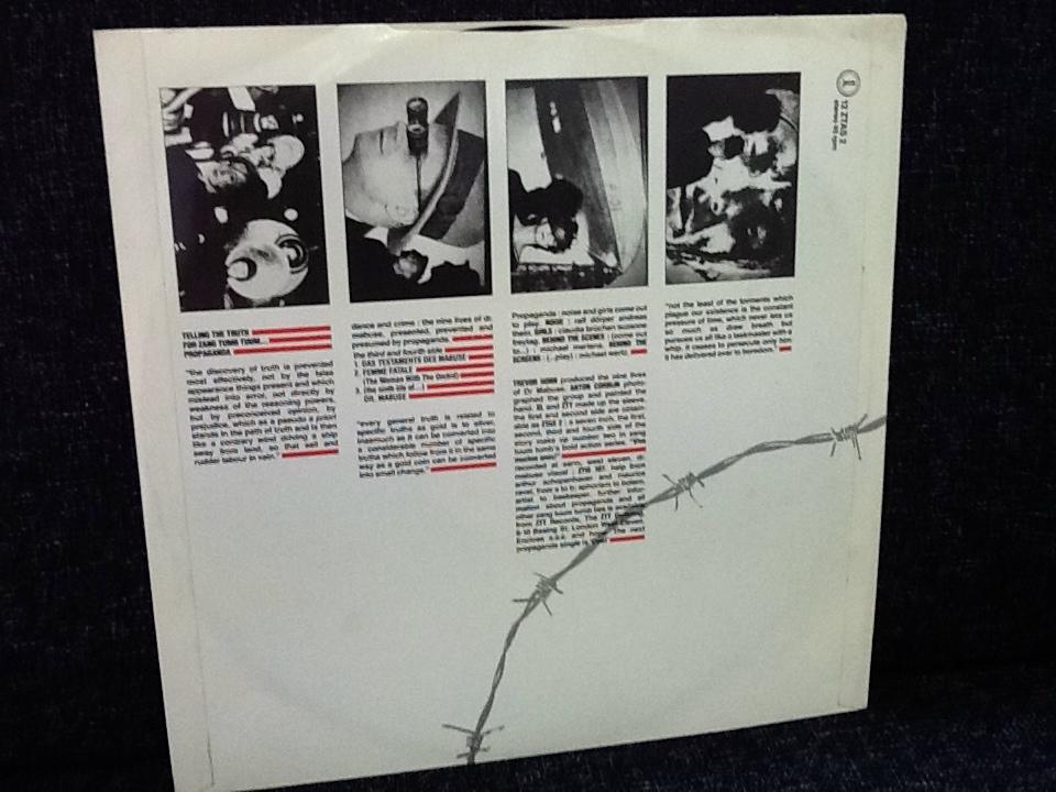 Propaganda - Dr Mabuse UK 12 Vinyl (1984)