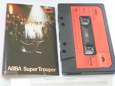 Abba - Super Trouper Cassette Tape 1980 Polydor Red Paper Label 3100578