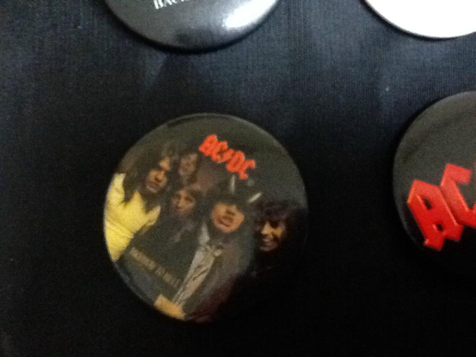 AC/DC Vintage Badges x 4