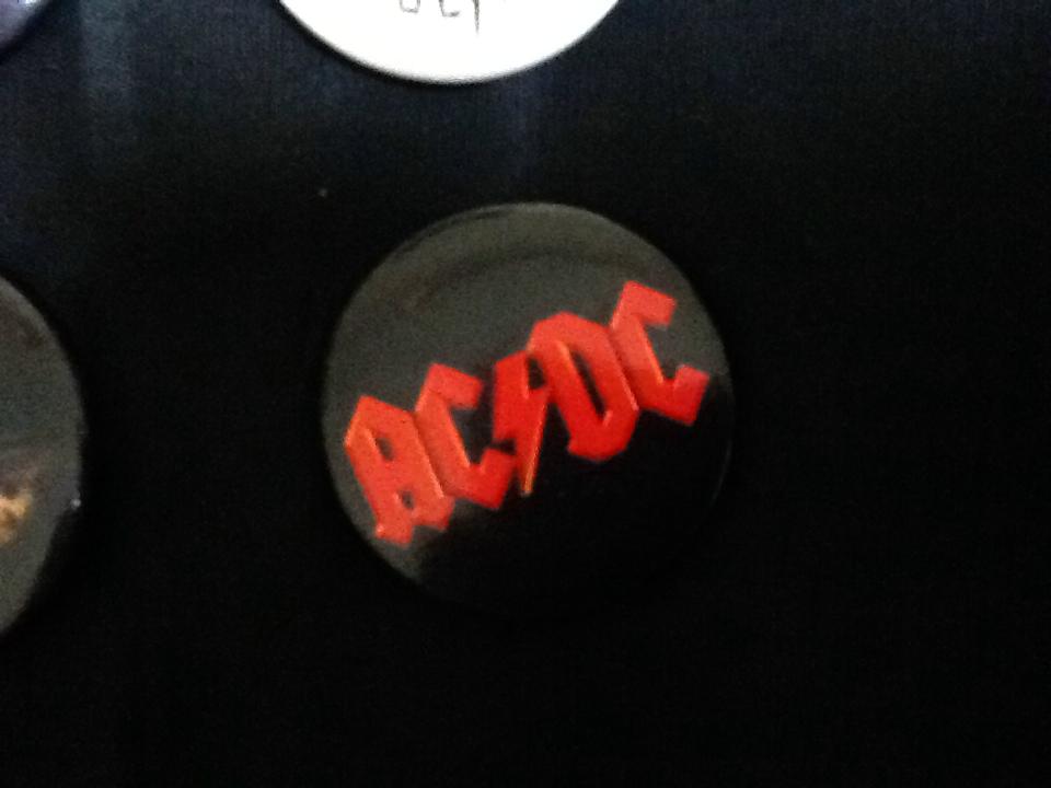 AC/DC Vintage Badges x 4