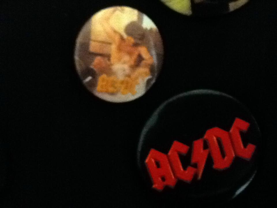 AC/DC Vintage Badges x 5