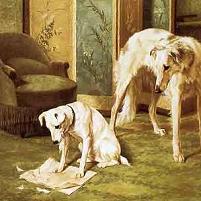 Alice Leotard Leotard Fox Terrier & Borzoi Canvas Print