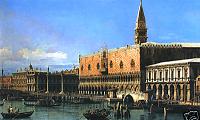 Canaletto The Molo Looking West with the Doge's Palace