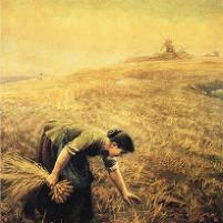 Arthur Hughes Gleaning Fine Art Print