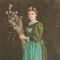 Arthur Hughes Portrait of Lucy Hill Fine Art Print