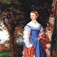 Arthur Hughes Portrait of Mrs. Louisa Jenner Fine Art Print