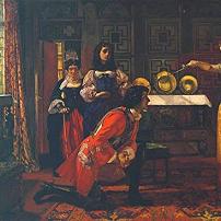 Augustus Egg Beatrix Knighting Esmond Fine Art Print