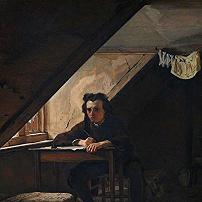 Augustus Egg Self Portrait as a Distressed Poet Fine Art Print