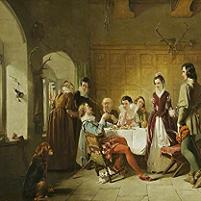 Augustus Egg The Introduction of Sir Piercie Shafton to Halbert Glendinning Fine Art Print