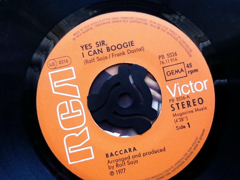 Baccara Yes Sir I Can Boogie German 7" Vinyl (1977) Buy