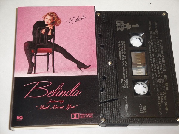 Belinda Carlisle - Belinda - IRSC5741 Cassette Tape Black Shell Silver Text