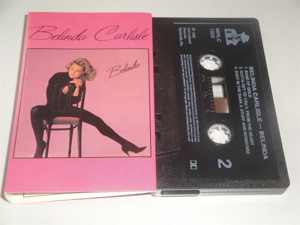 Belinda Carlisle - Belinda Cassette Tape Sat on Chair Pink Cover