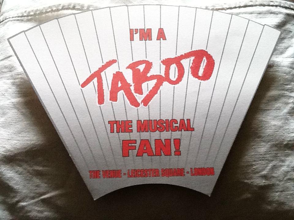 Boy George Culture Club Taboo theatre fan collectable