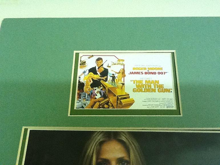 Britt Ekland James Bond Signed Display