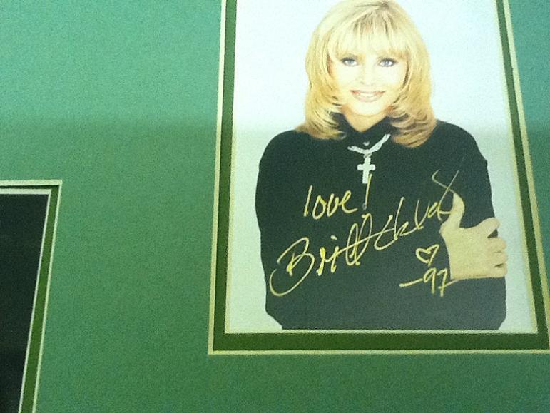 Britt Ekland James Bond Signed Display