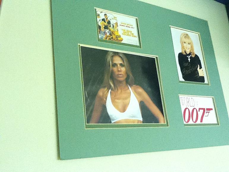 Britt Ekland James Bond Signed Display