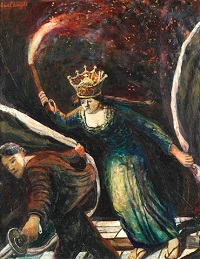Carel Weight Autumn - Hamlet and his Mother - Death of Polonius