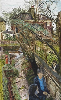 Carel Weight The Broken Trellis, The Artist's Garden, Battersea