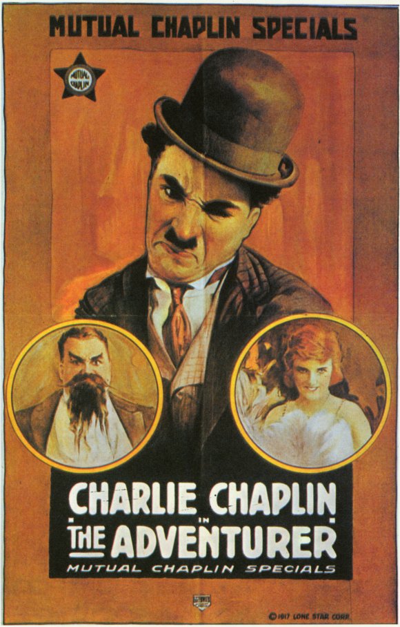 Charlie Chaplin The Adventurer Poster