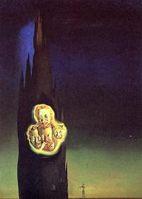 Salvador Dali Glow Of Laport Premium Canvas Print