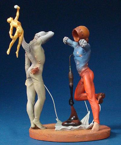 Dali The Poetry of America - Cosmic Athletes Sculpture