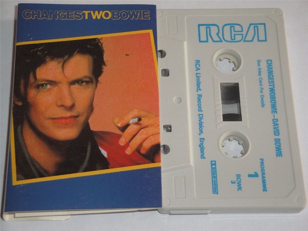 David Bowie - Changes Two - Cassette Tape RCA BOWK3 White Tape with Blue Text
