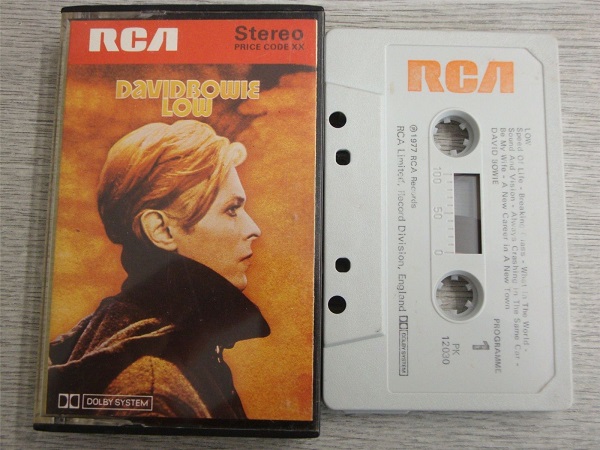David Bowie - Low Cassette Tape PK12030 White Shell Black Text