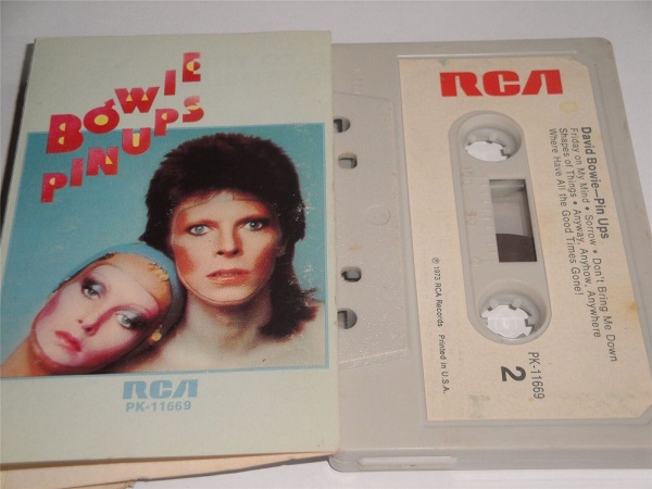 David Bowie - Pin Ups RCA PK11669 Cassette Tape Paper Label Made In USA