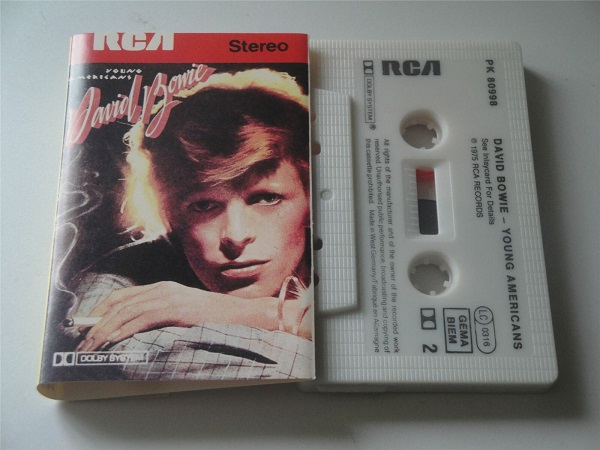 David Bowie - Young Americans Cassette Tape PK80998 Black text West German
