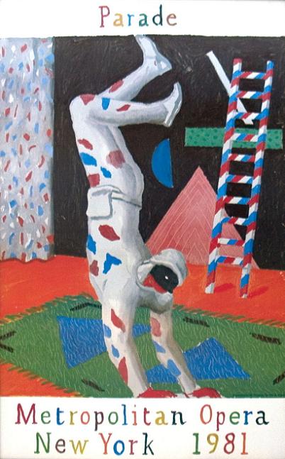 David Hockney Parade Exhibition Poster
