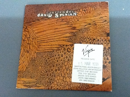 David Sylvian I Surrender UK Promo CD Single