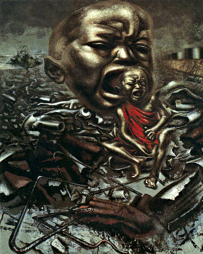 Siqueiros Echo Of A Scream 24 Inch Canvas Print