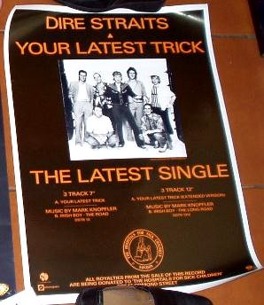 Dire Straits Your Latest Trick poster