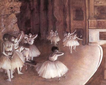 Degas Ballet Rehearsal on the Stage Print