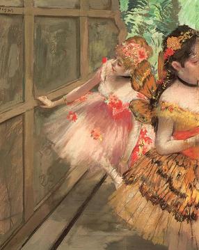 Degas Dancers in the Wings Print