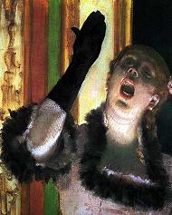 Degas Singer with a Glove Print