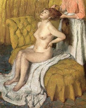 Degas A Woman Having Her Hair Combed Print