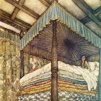 Edmund Dulac The Real Princess Canvas Print