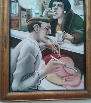 edward burra snack bar painting