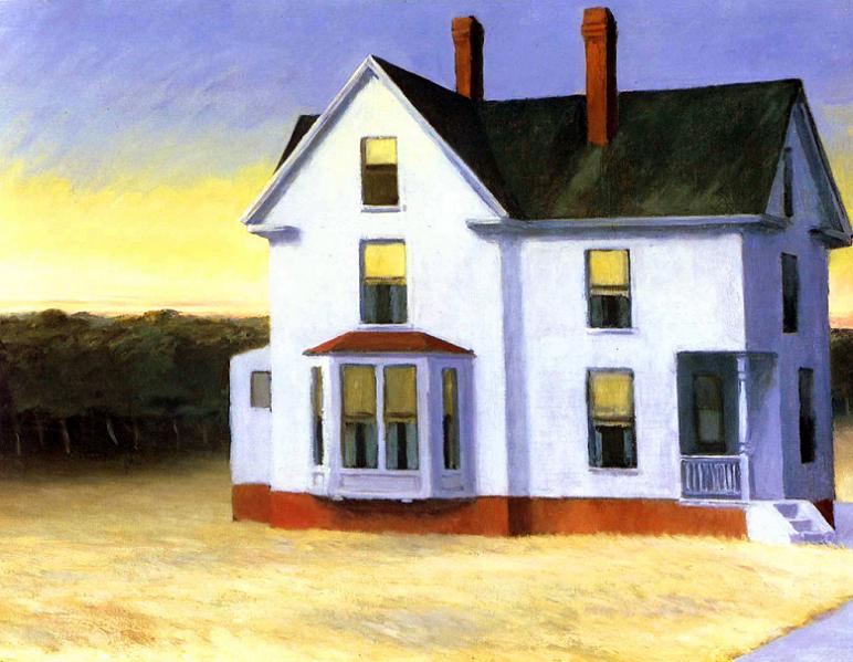 Edward Hopper Cape Cod Sunset 24 Inch Canvas Print