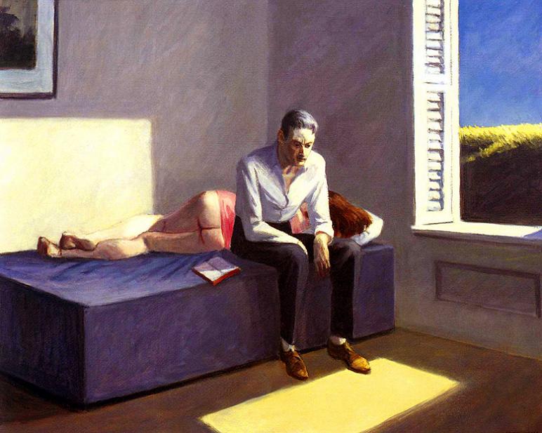 Edward Hopper Excursion Into Philosophy 24 Inch Canvas Print
