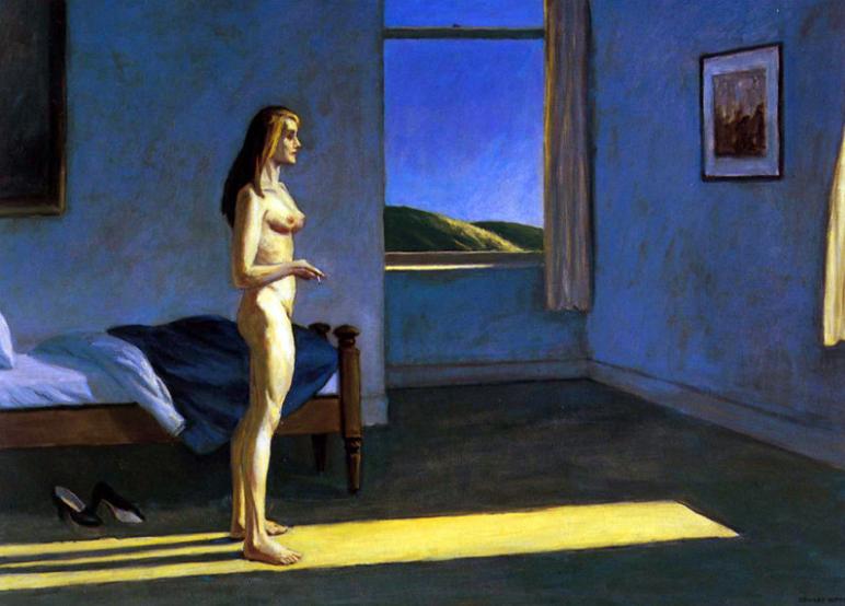 Edward Hopper A Woman In The Sun 24 Inch Canvas Print